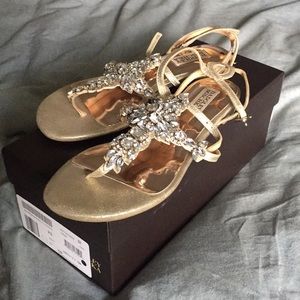 Badgley Mischka Cara Sandal gold